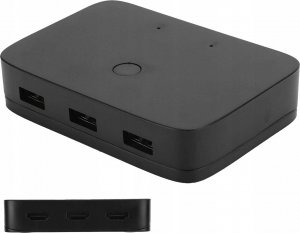 Przełącznik Pawonik PRZEŁĄCZNIK KVM HDMI 2X1 SWITCH 3XUSB +2 KABL HDMI 5