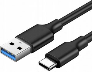 Kabel USB Pawonik USB-A - USB-C 1 m Czarny 1