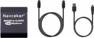 Pawonik AUDIO SPLITTER 1X3 SPDIF TOSLINK ROZDZIEL OPTYCZNY 8