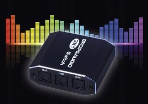 Pawonik AUDIO SWITCH 3X1 SPDIF TOSLINK ROZDZIELAC OPTYCZNY 5