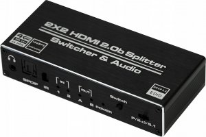 Pawonik MATRIX HDMI 2.0 2X2 SWITCH SPLITER DOLBY ATMOS 7.1 11
