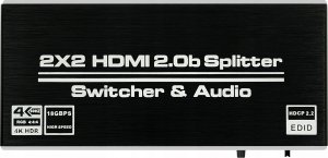 Pawonik MATRIX HDMI 2.0 2X2 SWITCH SPLITER DOLBY ATMOS 7.1 12