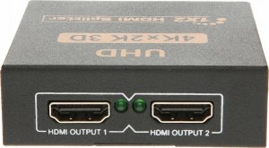 Pawonik SPLITTER HDMI 1X2 ROZDZIELACZ 4K*2K ULTRA HD 4K 3