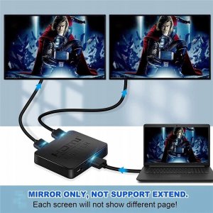 Pawonik SPLITTER HDMI 2.0 1X2 ROZDZIELACZ ULTRAHD HDCP 2.2 7