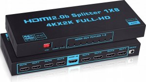Pawonik SPLITTER HDMI 2.0 1X8 ROZDZIELACZ ULTRAHD HDCP 2.2 1