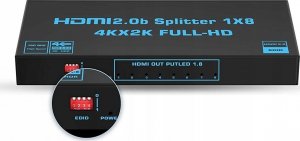 Pawonik SPLITTER HDMI 2.0 1X8 ROZDZIELACZ ULTRAHD HDCP 2.2 6