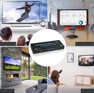 Pawonik SPLITTER HDMI 2.0 1X8 ROZDZIELACZ ULTRAHD HDCP 2.2 8