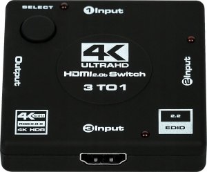 Pawonik SWITCH 3X1 HDMI 2.0 PRZEŁĄCZNIK ROZDZIELACZ 4K60HZ 2