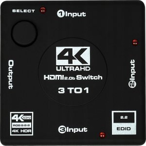 Pawonik SWITCH 3X1 HDMI 2.0 PRZEŁĄCZNIK ROZDZIELACZ 4K60HZ 4