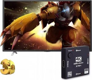 Pawonik SWITCH 3X1 HDMI 2.0 PRZEŁĄCZNIK ROZDZIELACZ 4K60HZ 6