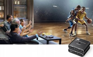 Pawonik Displayport 2x1 Splitter 1x2 Rozdzielacz 8K 5