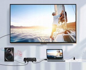 Pawonik SWITCH HDMI 2.0 4X1 ROZDZIELAC EKSTRAKTOR AUDIO 4K 2