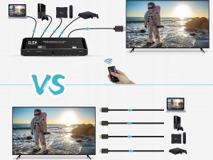 Pawonik SWITCH HDMI 2.0 4X1 ROZDZIELAC EKSTRAKTOR AUDIO 4K 4