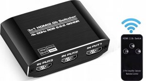 Pawonik SWITCH HDMI 2.0B 3X1 ROZDZIELACZ 4K/60 HZ HDCP 2.2 1