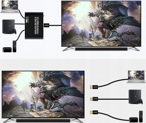 Pawonik SWITCH HDMI 2.0B 3X1 ROZDZIELACZ 4K/60 HZ HDCP 2.2 9