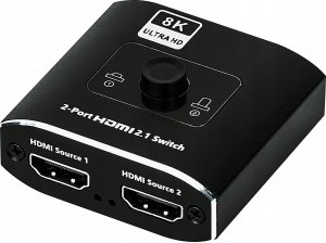 Pawonik Switch HDMI 2.1 2X1 Splitter 1x2 8K@60HZ 4K@120HZ 1