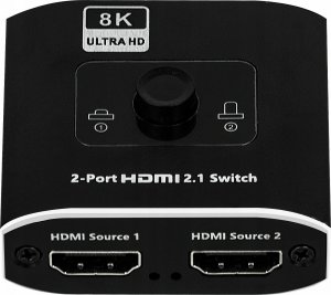 Pawonik Switch HDMI 2.1 2X1 Splitter 1x2 8K@60HZ 4K@120HZ 3