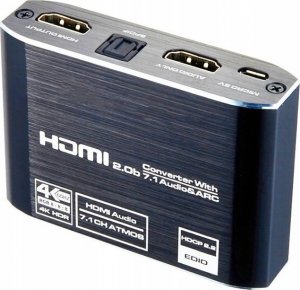 System przekazu sygnału AV Pawonik EKSTRAKTOR HDMI 2.0 TOSLINK KONWERTER ATMOS 7.1 1