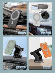 Pawonik UCHWYT SAMOCHODOWY ŁADOWARKA INDUKCYJNA WYSIĘGNIK 4