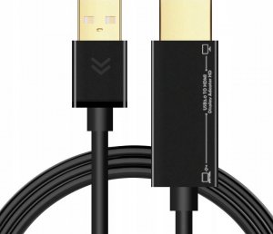 Kabel USB Pawonik USB-A - HDMI 2 m Czarny (253) 1