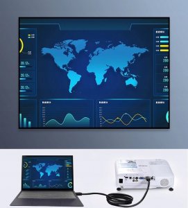 Kabel USB Pawonik USB-A - HDMI 2 m Czarny (253) 5