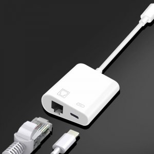 Adapter USB Pawonik ADAPTER USB-C LAN ETHERNET RJ45 PD MACBOOK CHARGE 4