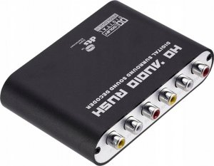 Adapter AV Pawonik Toslink - RCA (Cinch) x2 czarny (244) 3