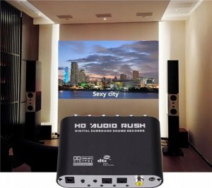 Adapter AV Pawonik Toslink - RCA (Cinch) x2 czarny (244) 6