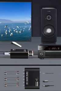 Adapter AV Pawonik Toslink - RCA (Cinch) x2 czarny (244) 8