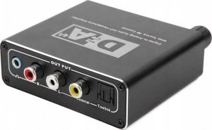 Adapter AV Pawonik KONWERTER WZMACZNIACZ TOSLINK COAXIAL 2X CINCH DAC 2