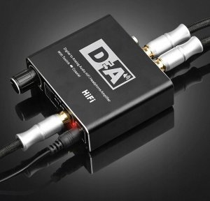 Adapter AV Pawonik KONWERTER WZMACZNIACZ TOSLINK COAXIAL 2X CINCH DAC 10