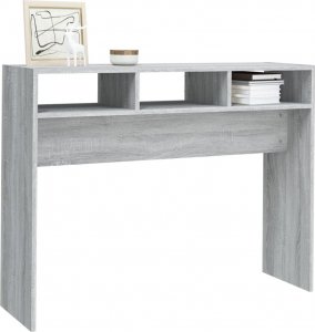 vidaXL Stolik konsolowy, szary dąb sonoma, 105x30x80 cm 4