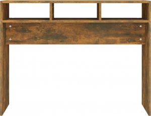 vidaXL Stolik konsolowy, przydymiony dąb, 105x30x80 cm 5