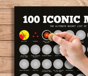 OOTB Plakat Zdrapka 100 Kultowych Filmów Wersja En 2