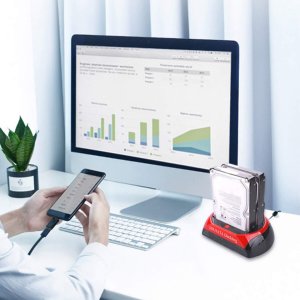 Stacja dokująca Retoo STACJA DOKUJĄCA DYSKÓW SATA IDE ATA HDD USB 8