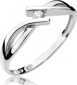 Best Diamonds złoty pierścionek z brylantem 0.04ct 19 1