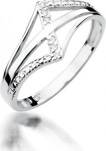 Best Diamonds złoty pierścionek z brylantem 0.03ct 12 1