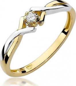 Best Diamonds złoty pierścionek z brylantem 0.04ct 11 1