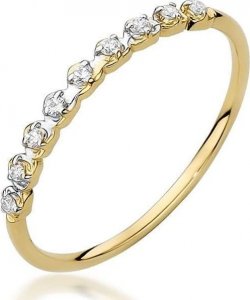 Best Diamonds złoty pierścionek z brylantem 0.045ct 14 1