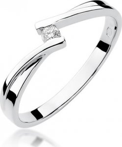 Best Diamonds złoty pierścionek z brylantem 0.04ct 21 1