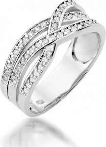 Best Diamonds złoty pierścionek z brylantem 0.27ct 24 1