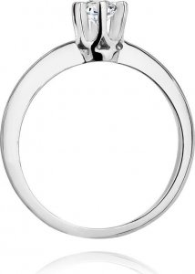 Best Diamonds złoty pierścionek z brylantem 0.30ct 24 3