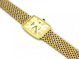 Zegarek Lovrin Złoty zegarek męski 585 tarcza Geneve 34,46 g 1