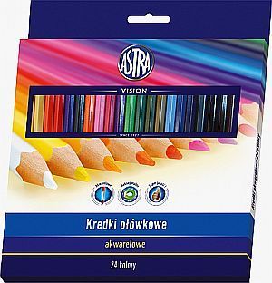 Astra Kredki ołówkowe akwarelowe 24 kolory 1