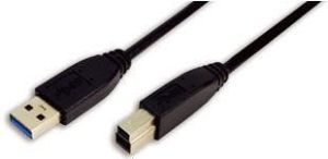 Kabel USB LogiLink USB-A - USB-B 2 m Czarny (CU0024) 1