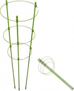 PODPORA DO ROŚLIN KWIATÓW STALOWA zielona 60cm AG691G 3