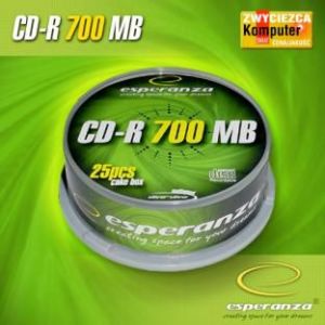 Esperanza CD-R/25/Cake 700MB 52x Srebrne 1