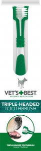 Vet's Best Trzygłowicowa szczoteczka do zębów dla psów 1