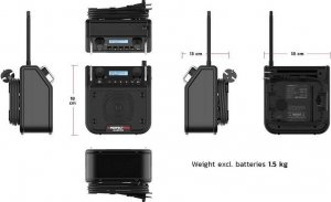 Radio budowlane Radio budowlane DABPRO 9