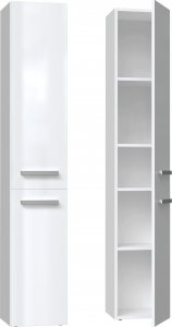 Topeshop Szafka łazienkowa NEL II 31x30xH174 biel połysk 3